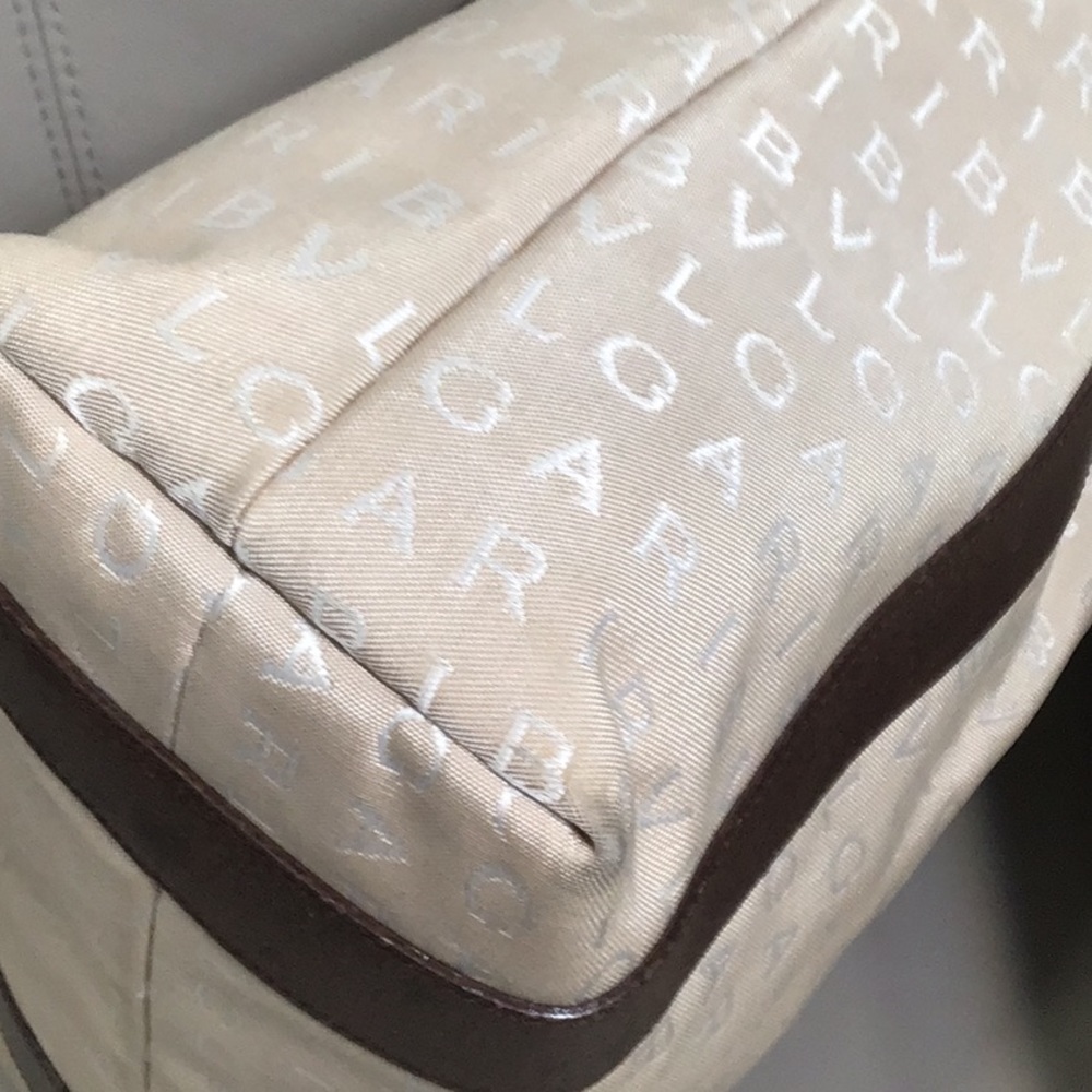 EUC.  BVLGARI Medium Tote Bag in Cream - Picture 9 of 14